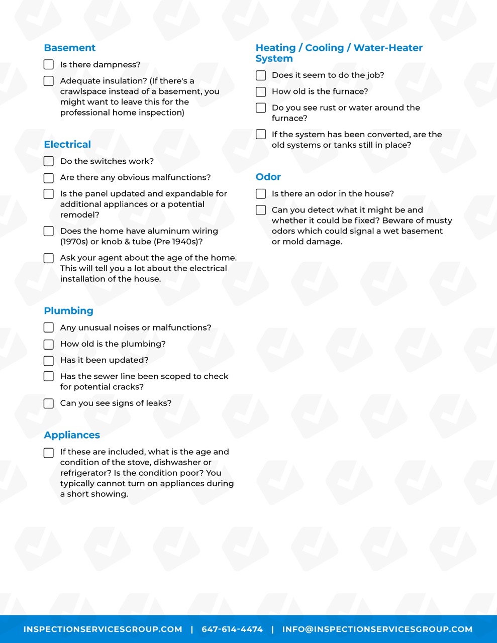 Home Inspection Checklist 2 Home Inspection Checklist 2
